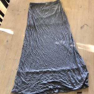 Comfy Gray Maxi Skirt